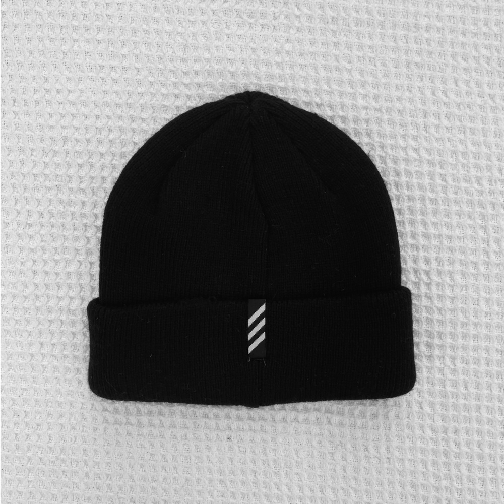 Adidas Classic Black Knit Beanie - Picture 2 of 2